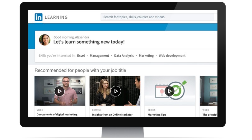 Screenshot of the website called LinkedIn