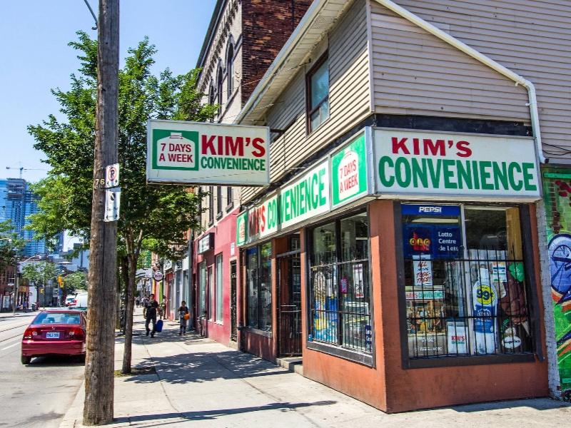 Kim's Convenience in downtown Toronto