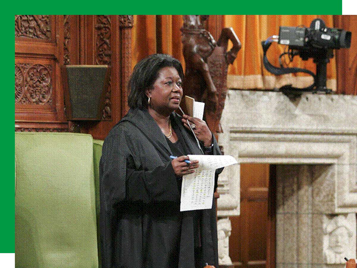 Jean Augustine was the first Black Canadian to be elected Deputy Speaker in the House of Commons. She served in this role from 2004 to 2006.