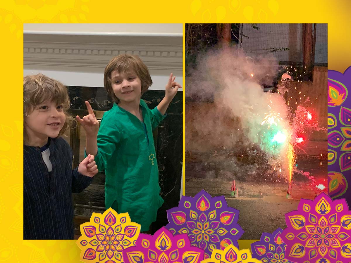 Neil Chauhan's children get ready for Diwali and the fireworks that ensued.