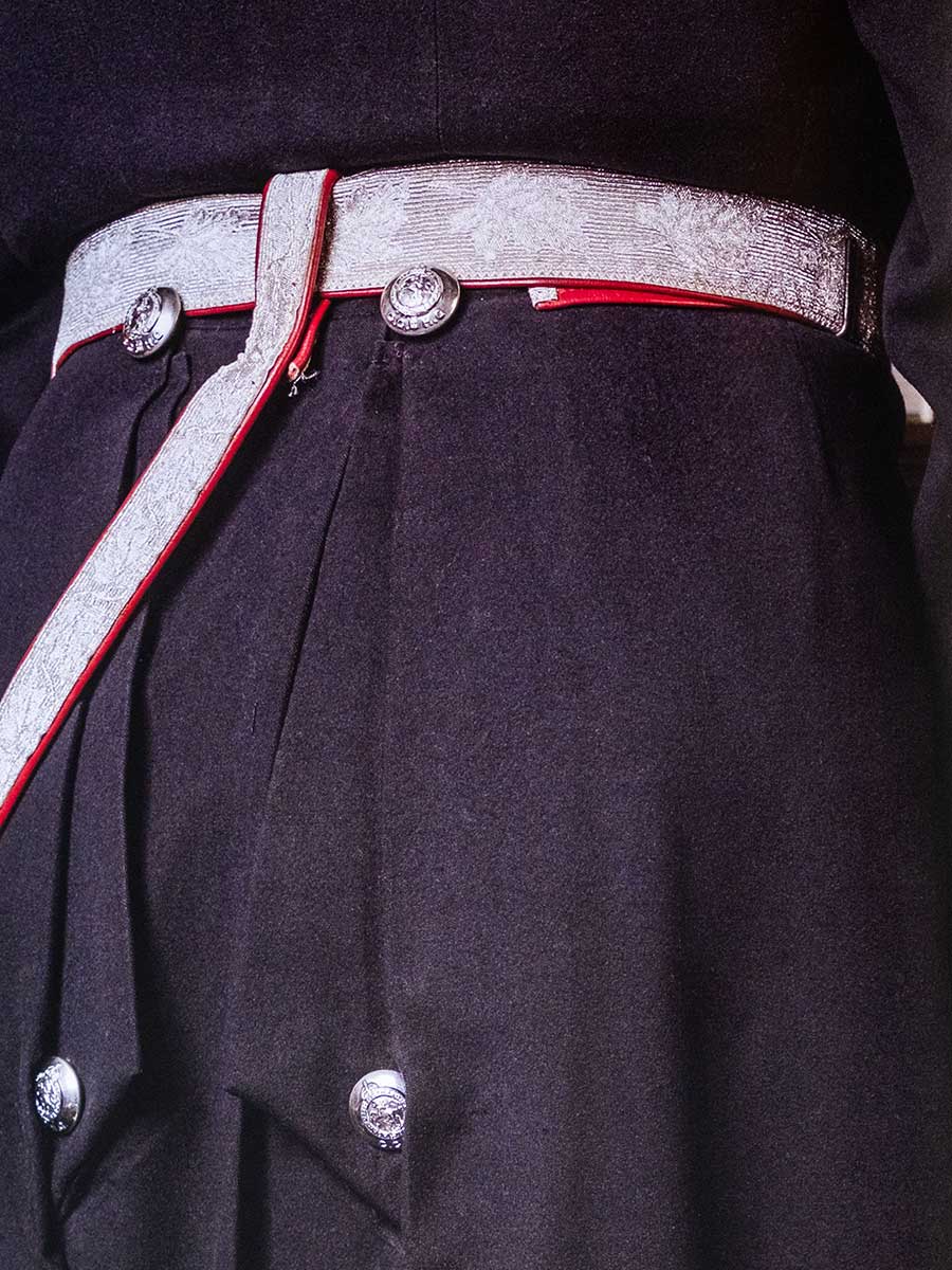 Detailed look at Captain VanAuken’s frock coat. (Photo by Lawrence Cortez)