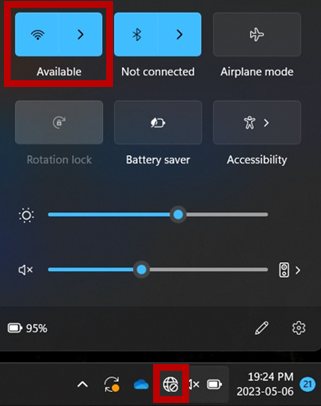 Select 'Eduroam' from the list of available networks. Then select Connect.