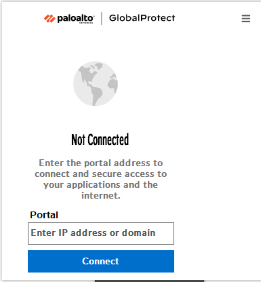 GlobalProtect portal field