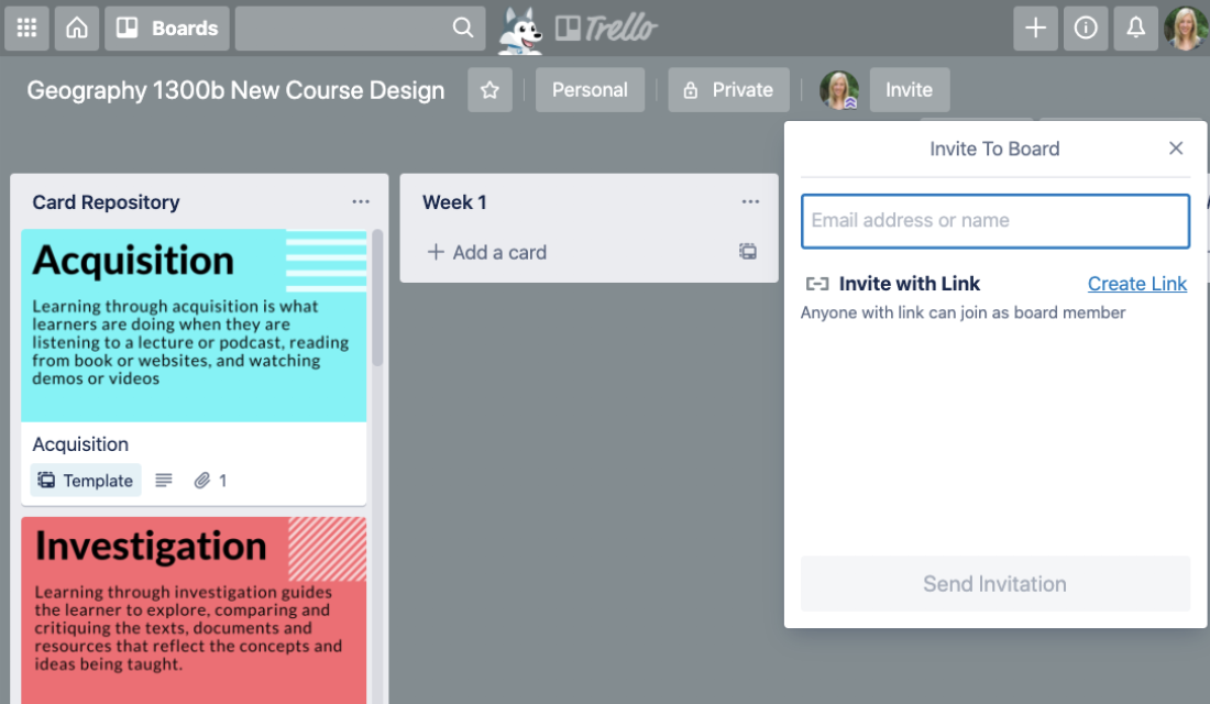 Share your Trello board