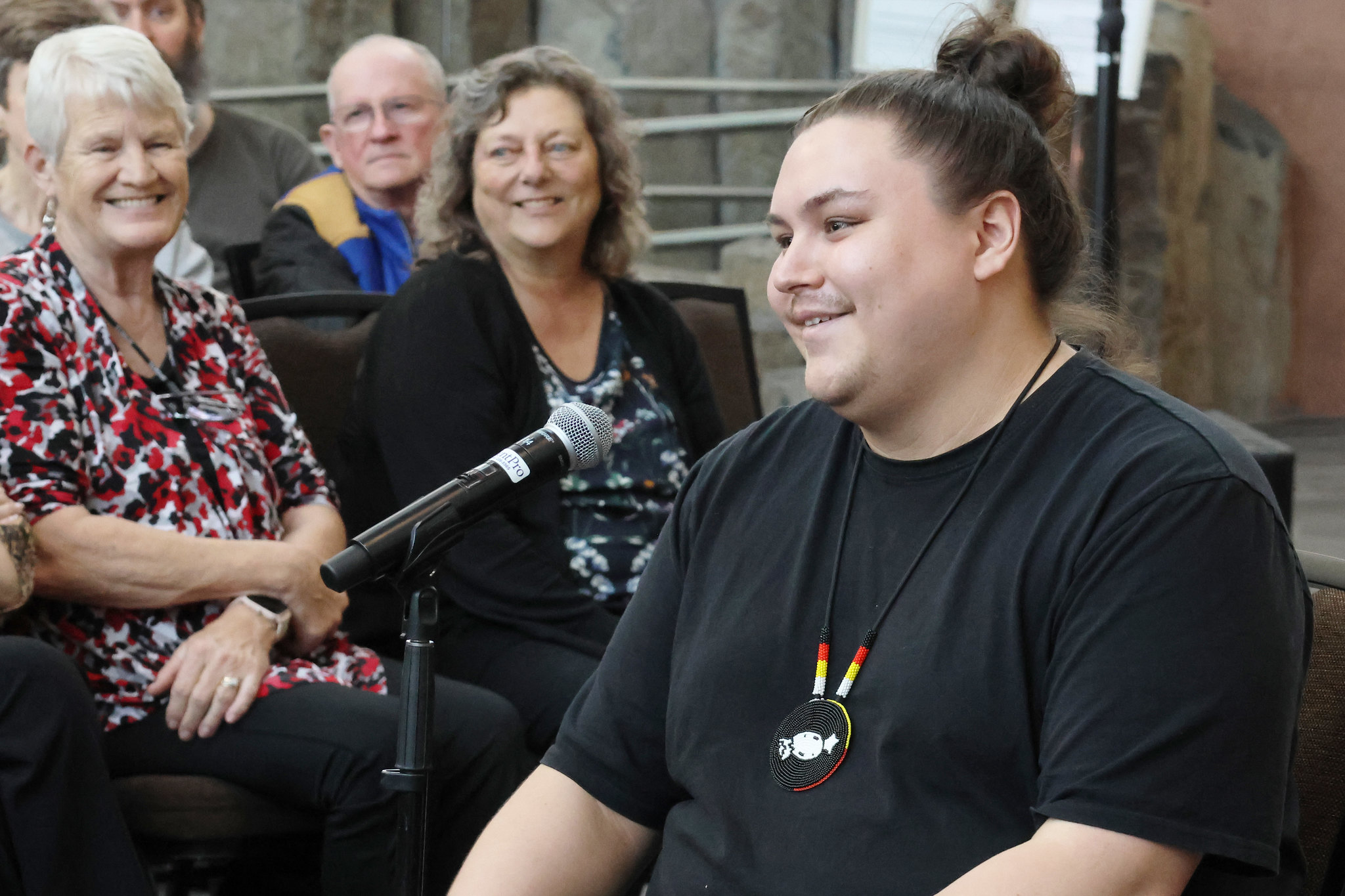 William Monague at the WhereWeStand premiere in Winnipeg