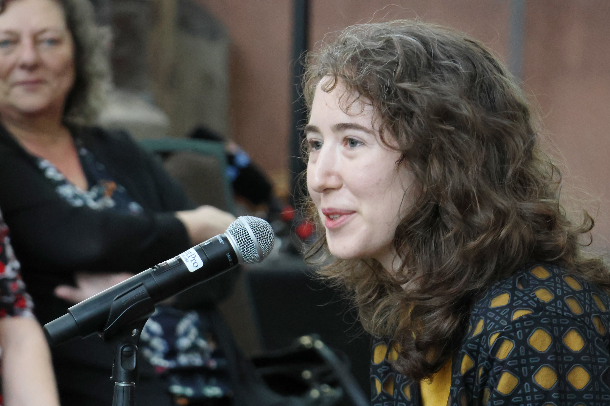 Luísa Cruz at the WhereWeStand premiere in Winnipeg