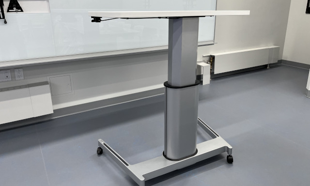 Height-adjustable student table