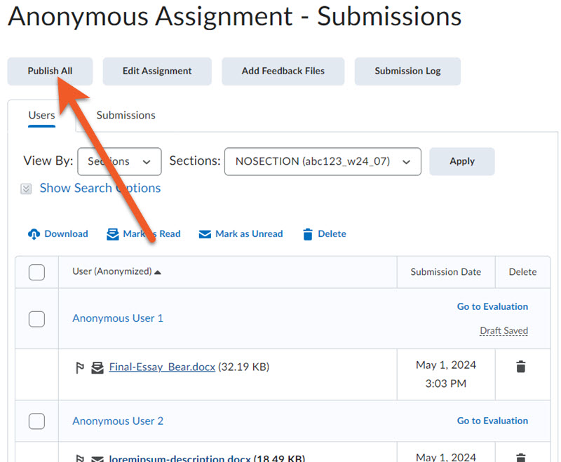 assignment submission tool