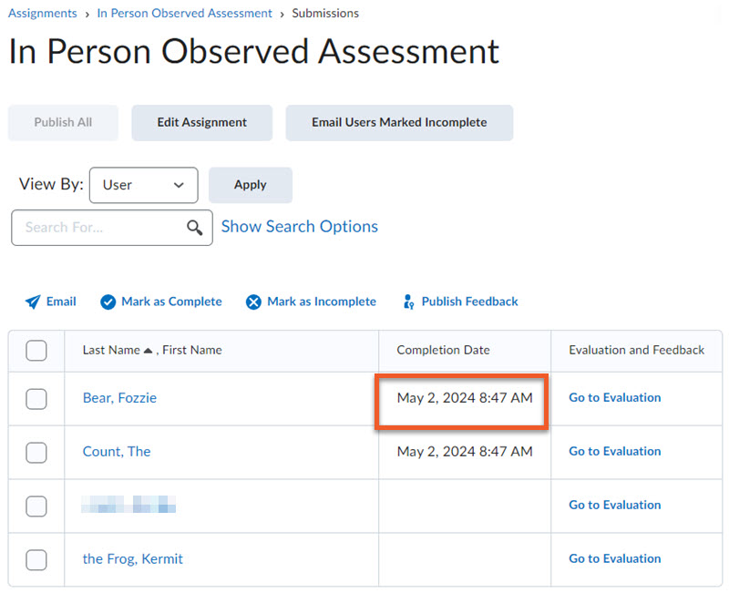 assignment submission tool