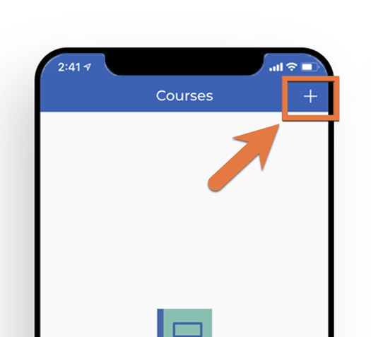 Adding courses via iClicker Reef app