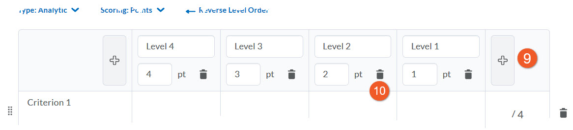 Create a rubric