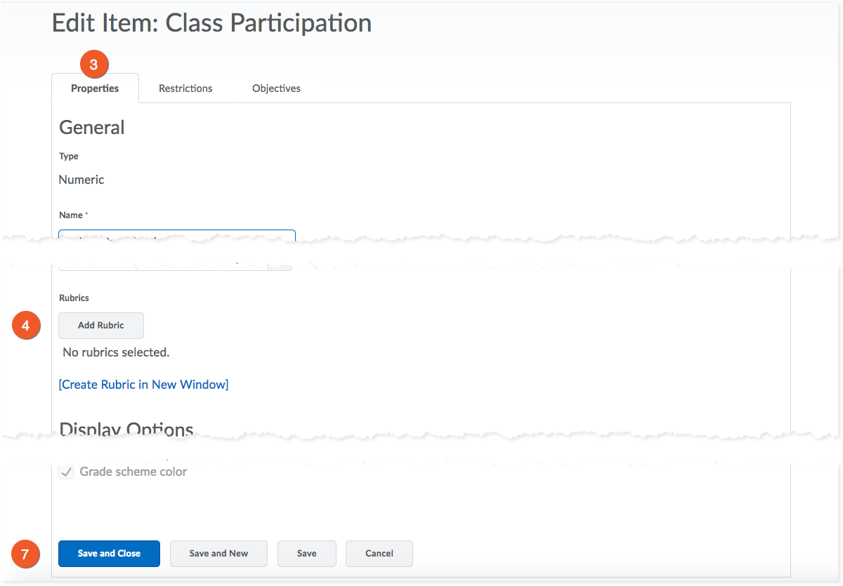 Rubric for dropbox assignment