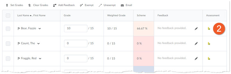 Rubric for dropbox assignment