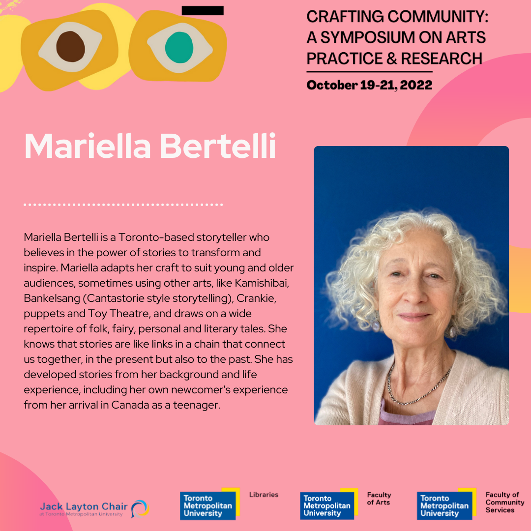Symposium poster 'Mariella Bertelli'