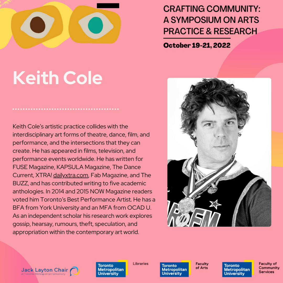 Symposium poster 'Keith Cole'