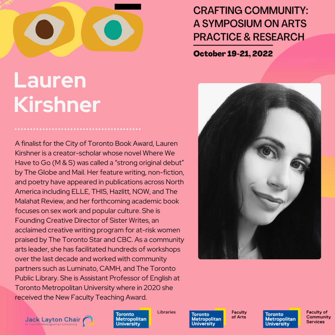 Symposium poster 'Lauren Kirshner'