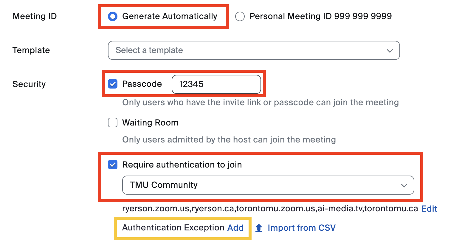 should i use personal meeting id to create meetings in zoom