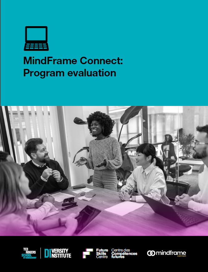 Cover of the report with a Black woman standing and speaking to a group of people in a meeting.
