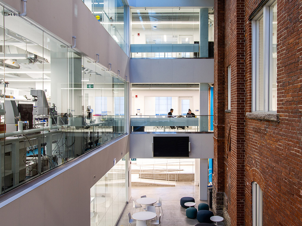 Interior shot of Toronto Metropolitan University's Centre for Urban Innovation