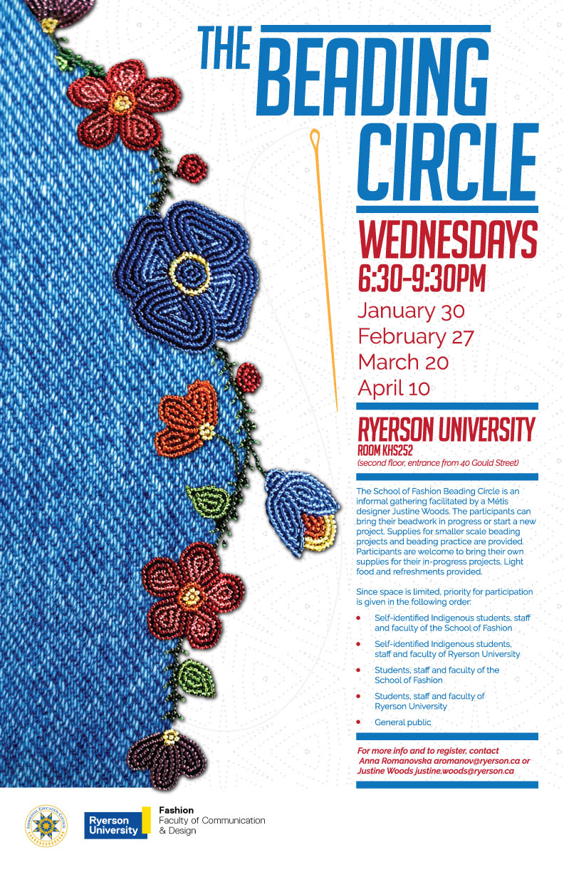 The Beading Circle on Wednesdays from 6:30 to 9:30pm