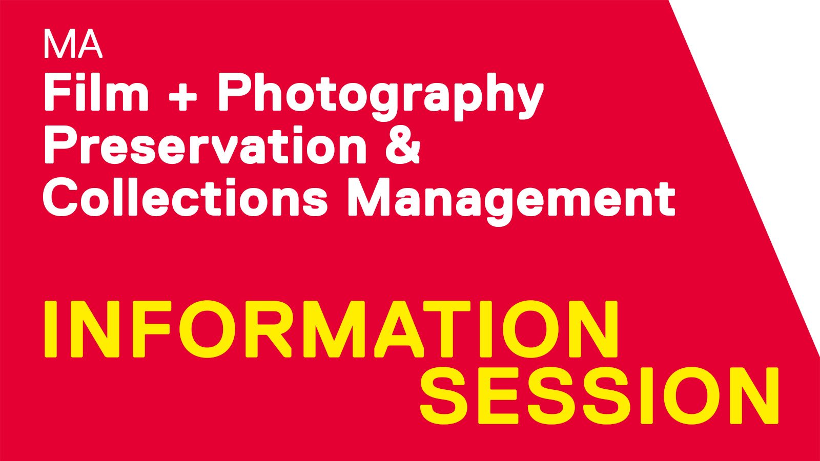 Film + Photography Preservation & Collections Management