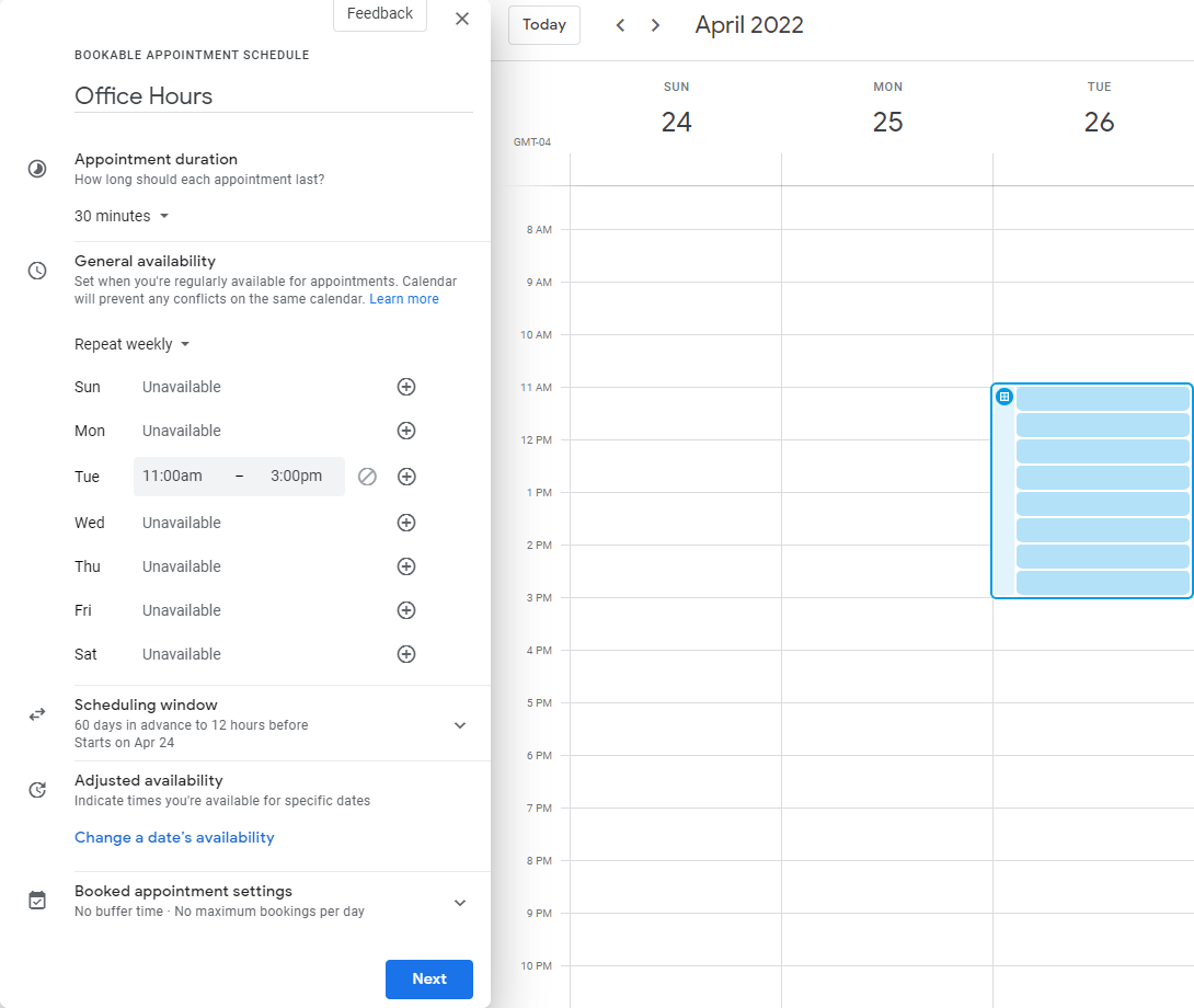 How to Use Appointment Schedule in Google Calendar Google Workspace