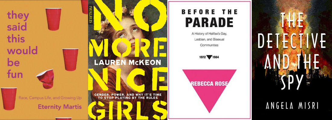 Cover images of They Said This Would Be Fun, No More Nice Girls, Before the Parade and The Detective and the Spy 