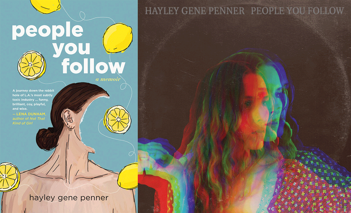 Hayley Penner album cover and book cover called People you Follow.