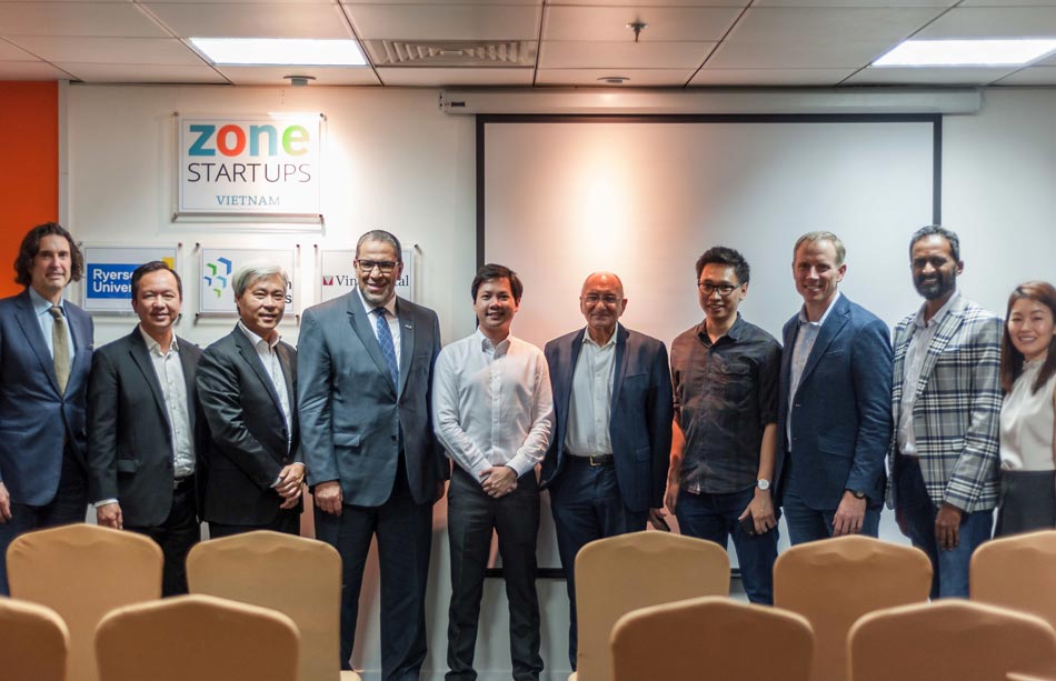 From left: Ian Mishkel, Cong Phan, Don Lam, Mohamed Lachemi, Tin Nguyen, Anver Saloojee, Mike Tran, Matt Saunders, Ajay Ramasubramaniam and Quynh Vo