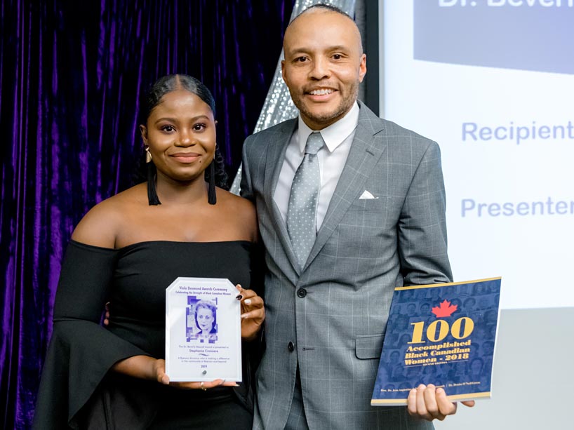 From left: Stephanie Croisiere and Eldon Mascoll