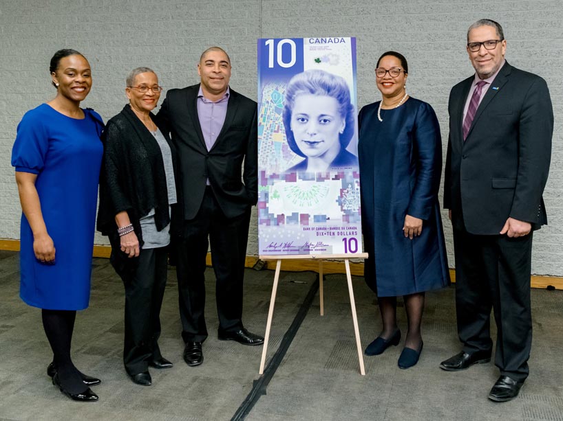 From left: Emily Mills, Joan Pierre, Darrell Bowden, Denise O'Neil Green and Mohamed Lachemi