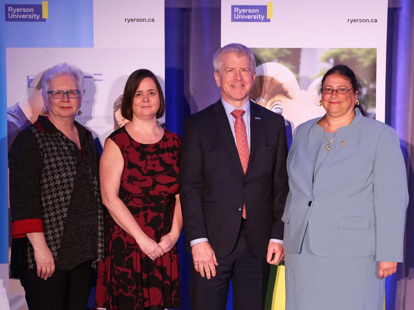 From left: Christina Sass-Korstak, Deborah Brown, John MacRitchie and Dayle Levine