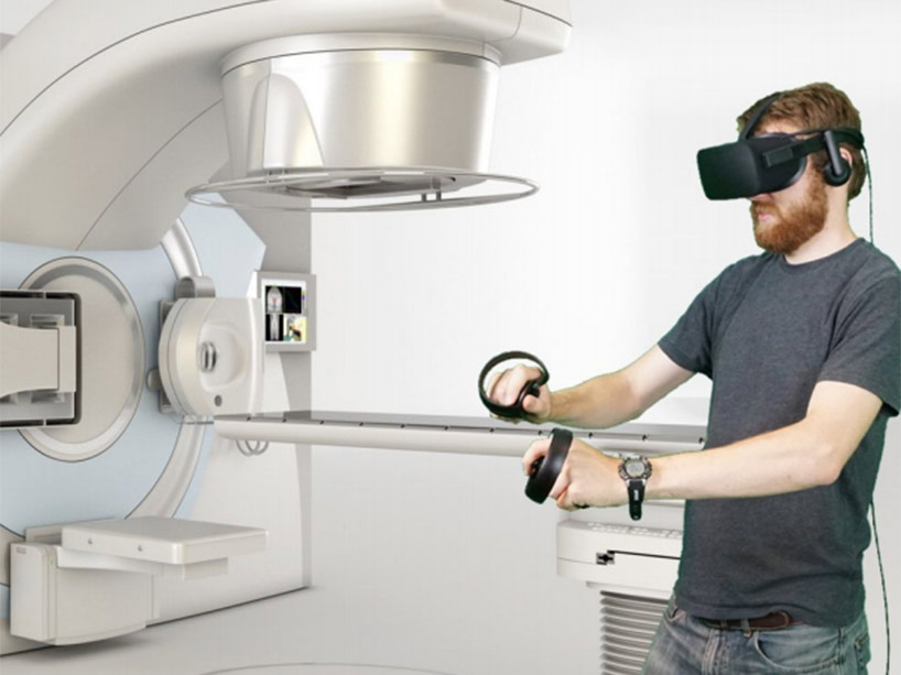 A digital rendering of the VR medical equipment 