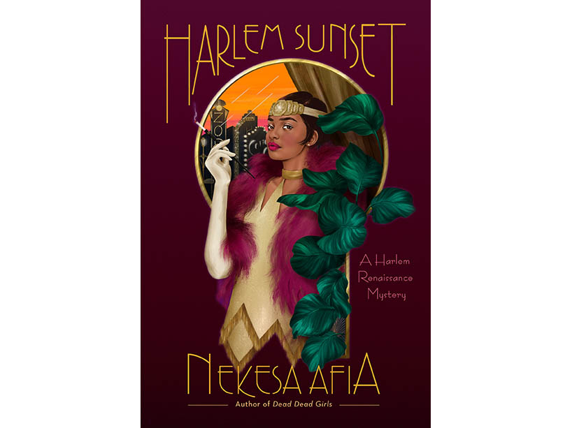 A book cover of a young Black woman dressed in a 1920s inspired costume.