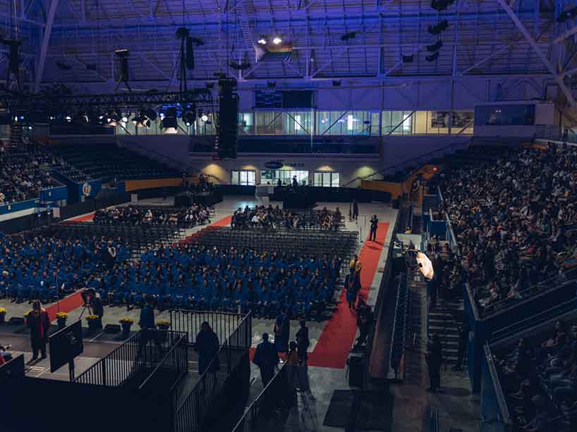 Convocation ceremony in the Mattamy Athletic Centre.