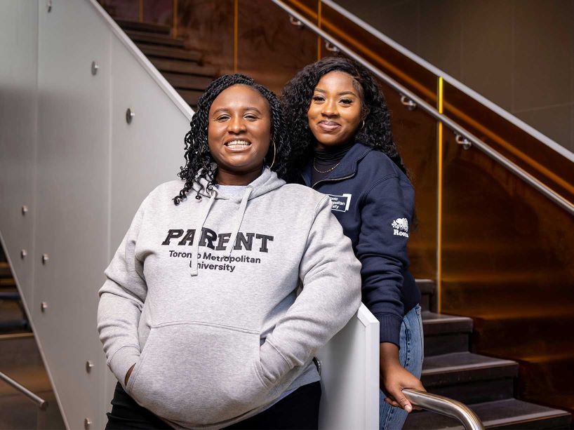 Rahel Appiagyei-David and her sister Priscilla.