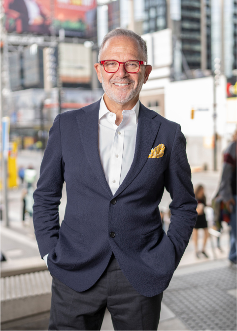 Steven N. Liss, Vice-President, Research and Innovation, stands in downtown Toronto.