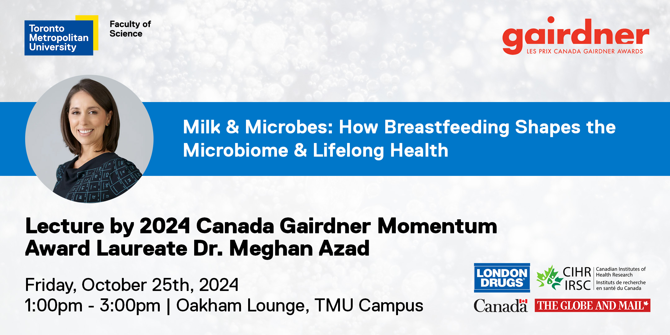 Lecture by 2024 Canada Gairdner Momentum Award Laureate Dr. Meghan Azad