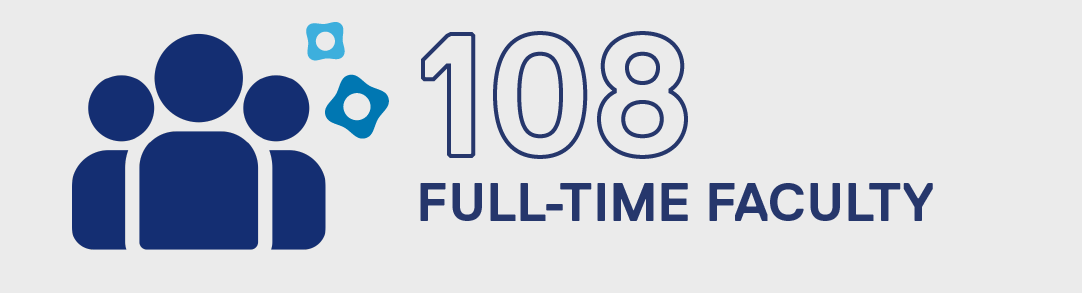 108 full-time faculty