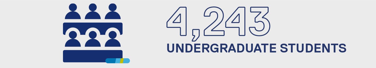 4243 undergraduate students