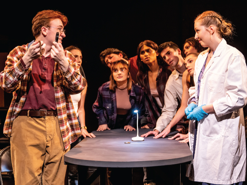 Performance Acting students performing ‘The Division’ at Tarragon Theatre. 