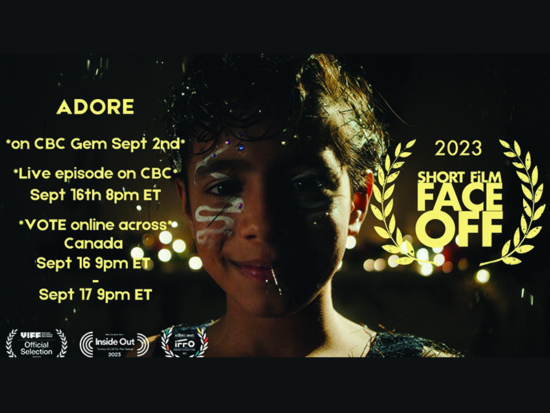 Adore wins the 16th season of CBC's Short Film Face Off
