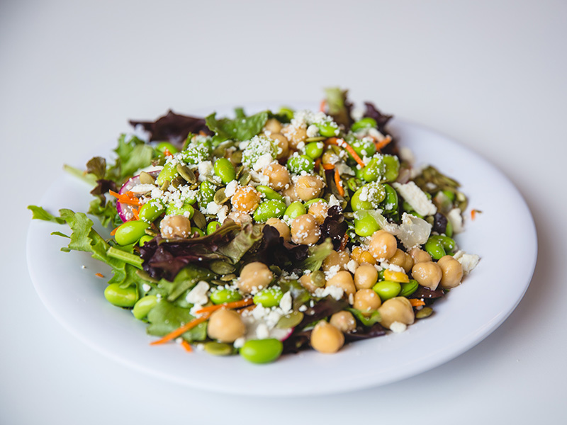 A vegatarian salad from the TMU Eats Sustainable menu.