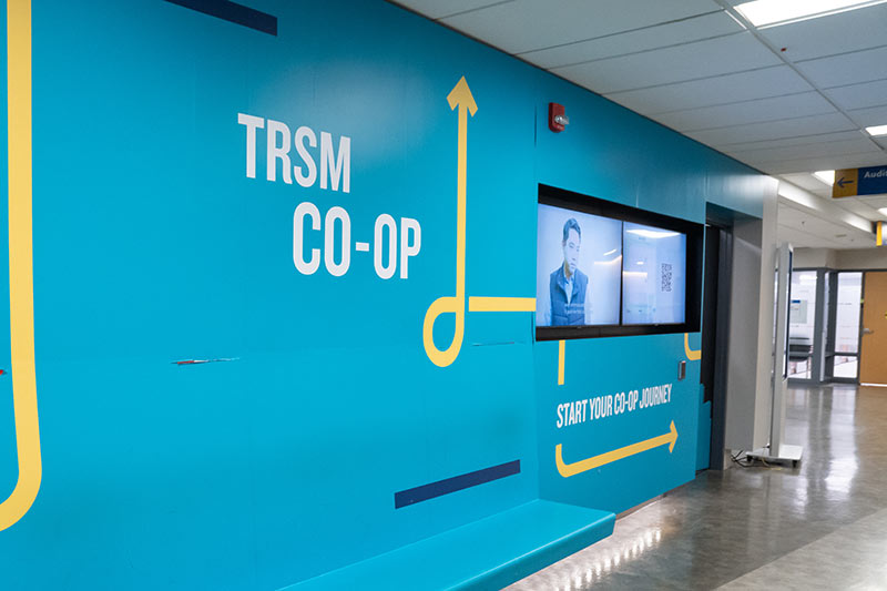 TRSM Co-op written on wall