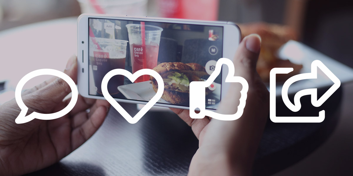 food sharing on social media