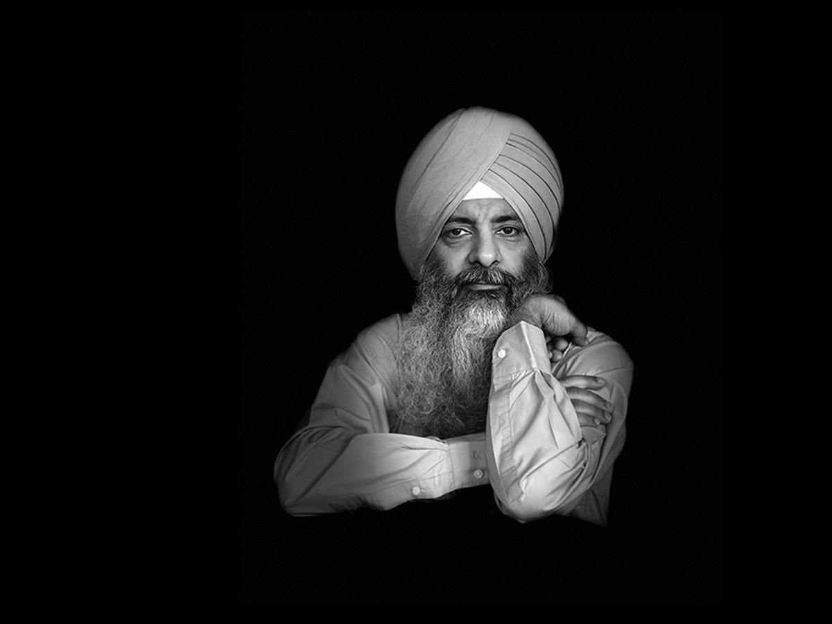 Portrait of Joginder Singh, one of the creative practitioners at Saagajiwe